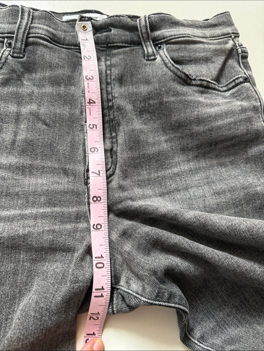 Daze Pleaser High-Rise Ankle Straight Leg Jeans, Faded Milky Way, Size 30 - Picture 12 of 13
